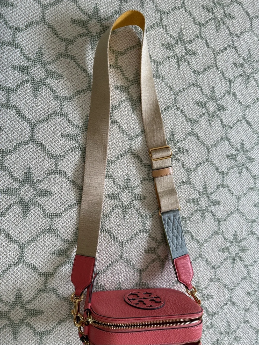 Tory Burch Mini Miller Crossbody Bag in Coral